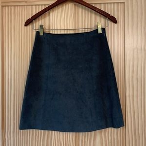 Babaton grey faux suede skirt size 0